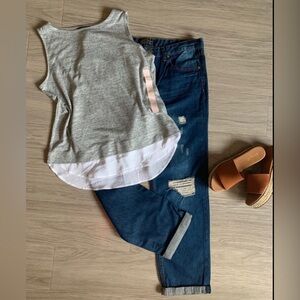 Banana Republic Gray  Top